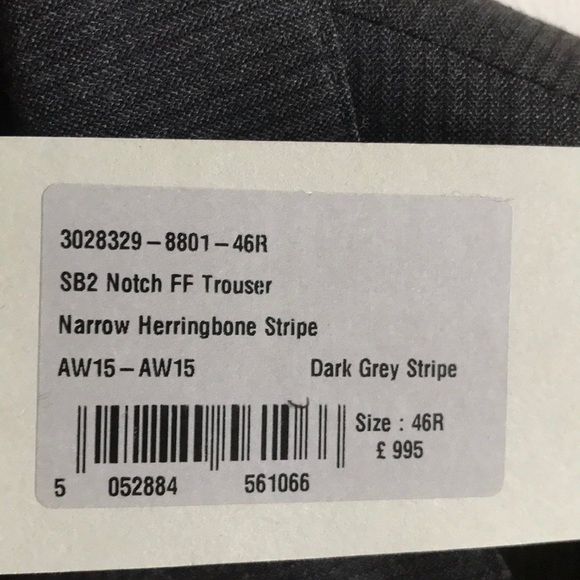 Brand New Gieves & Hawkes Dark Grey Stripe Suit - Picture 4 of 6